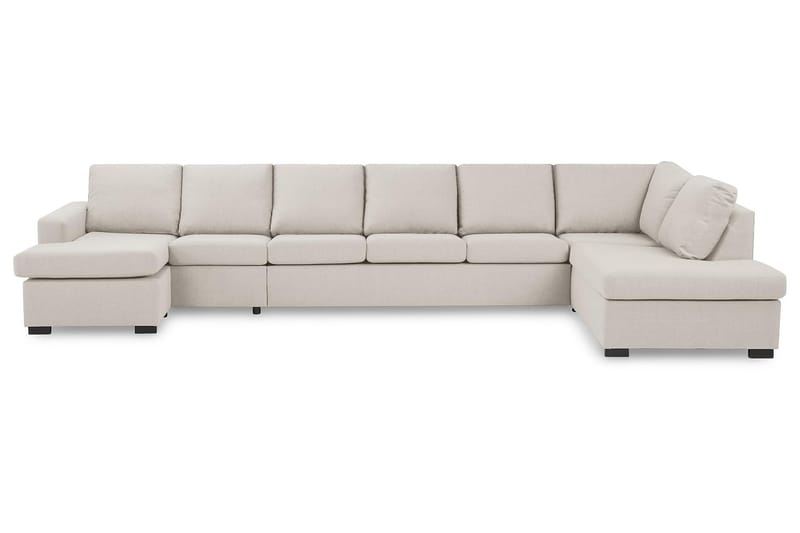 Crazy Stor U-sofa XXL Sjeselong Venstre, Divan Høyre - Beige - Møbler - Sofaer - U-sofa