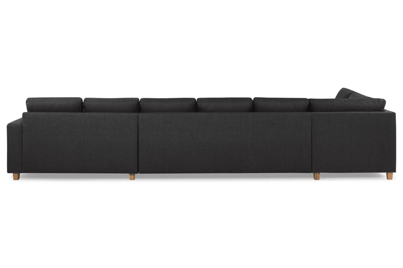 Crazy U-Sofa Gigant Venstre - Antrasitt - Skinnsofaer - Fløyel sofaer - U-sofa