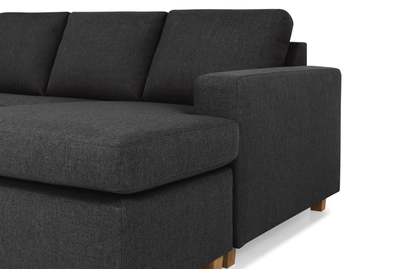 Crazy U-Sofa Gigant Venstre - Antrasitt - Skinnsofaer - Fløyel sofaer - U-sofa