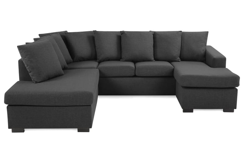 Crazy U-sofa Small Divan Høyre inkl. Konvoluttputer - Svart - Møbler - Sofaer - U-sofa