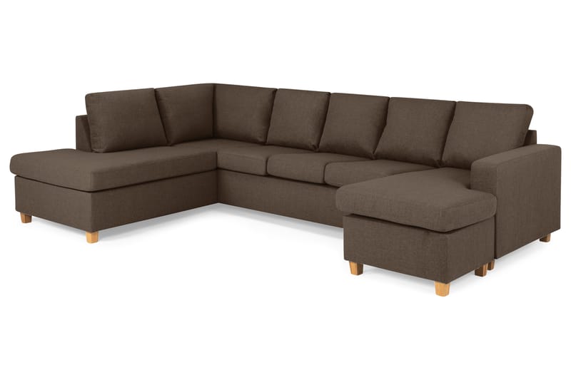 Crazy U-sofa XL Divan Høyre - Brun - Møbler - Sofaer - U-sofa