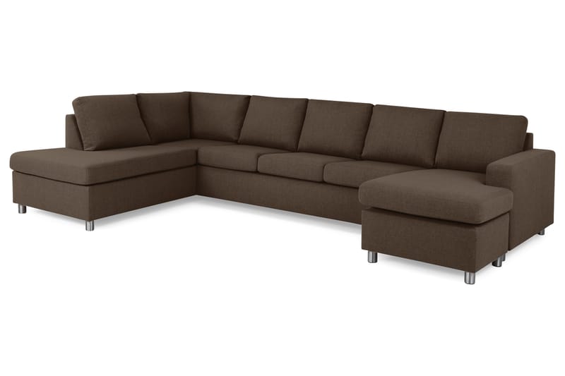 Crazy U-sofa XL Divan Høyre - Brun - Møbler - Sofaer - U-sofa