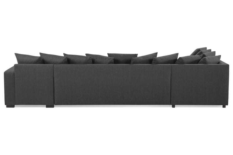 Crazy U-sofa XL Divan Høyre inkl. Konvoluttputer - Svart - Møbler - Sofaer - U-sofa