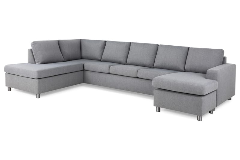 Crazy U-sofa XL Divan Høyre - Lysegrå - Møbler - Sofaer - U-sofa