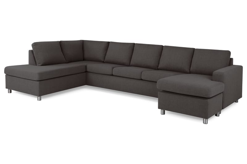 Crazy U-sofa XL Divan Høyre - Mørkegrå - Møbler - Sofaer - U-sofa