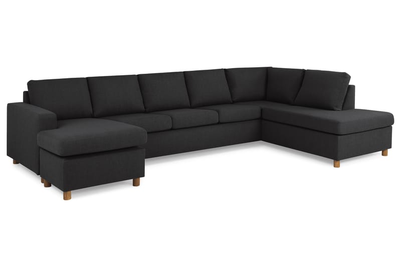 Crazy U-sofa XL Divan Venstre - Antrasitt - U-sofa