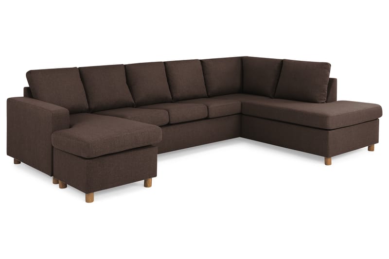 Crazy U-sofa XL Divan Venstre - Brun - Møbler - Sofaer - U-sofa