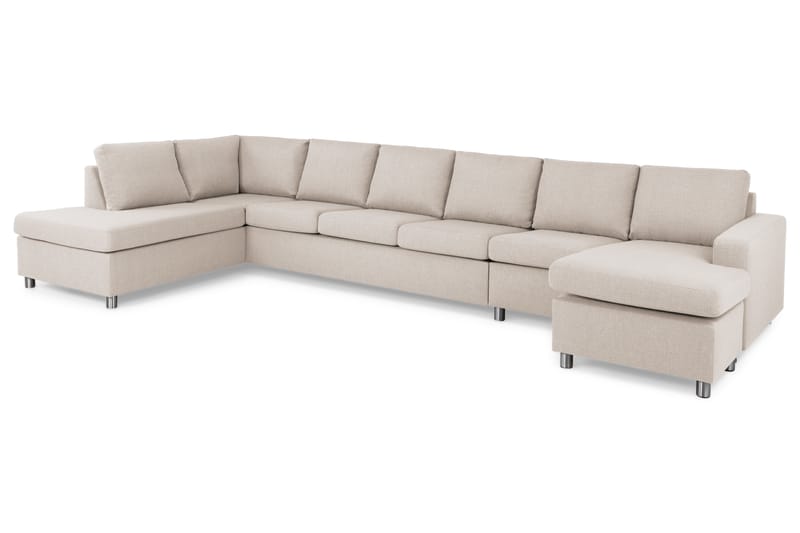 Crazy U-sofa XXL Divan Høyre - Beige - Møbler - Sofaer - U-sofa