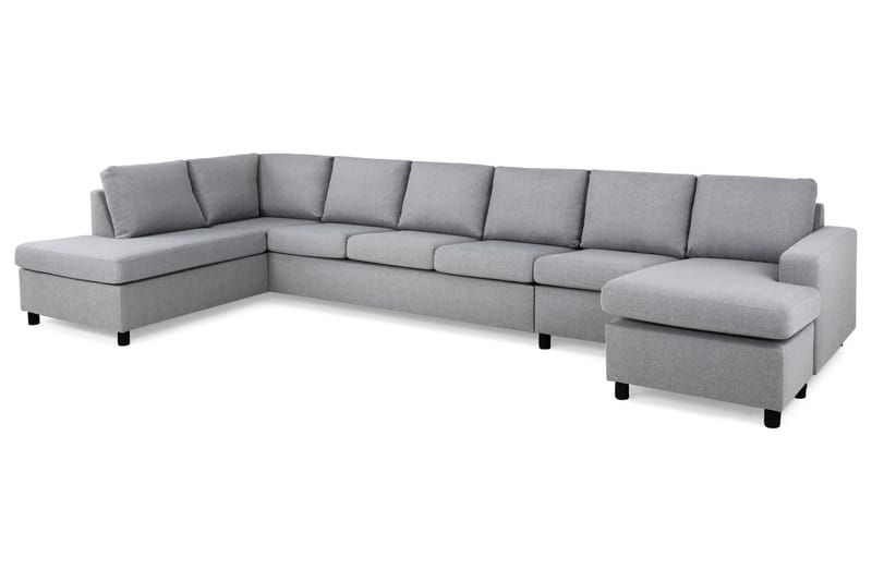 Crazy U-sofa XXL Divan Høyre - Lysegrå - Møbler - Sofaer - U-sofa