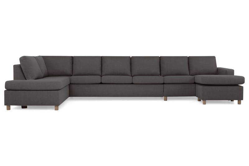 Crazy U-sofa XXL Divan Høyre - Mørkegrå - Møbler - Sofaer - U-sofa