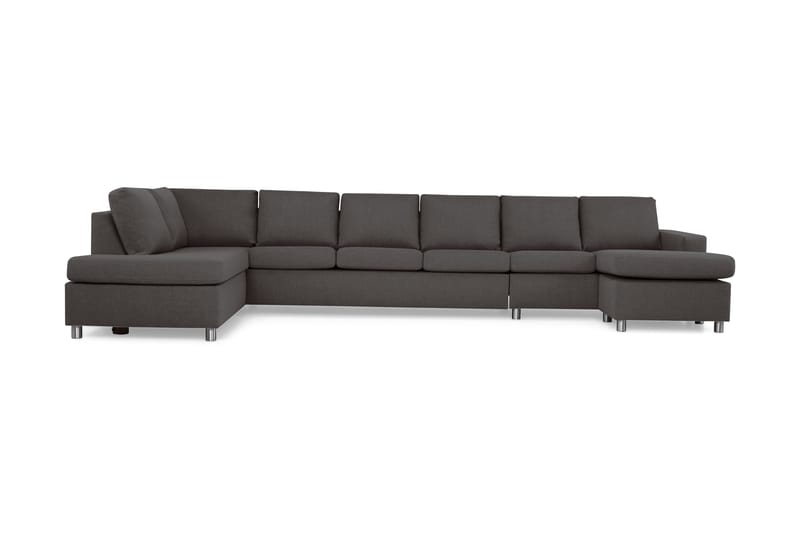 Crazy U-sofa XXL Divan Høyre - Mørkegrå - Møbler - Sofaer - U-sofa