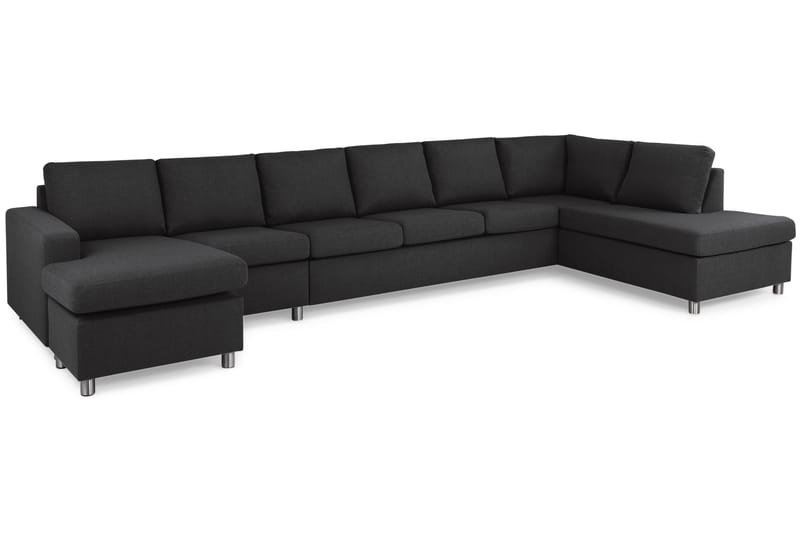 Crazy U-sofa XXL Divan Venstre - Antrasitt - Møbler - Sofaer - U-sofa