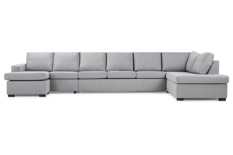 Crazy U-sofa XXL Divan Venstre - Lysegrå - Møbler - Sofaer - U-sofa