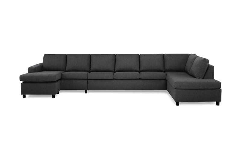 Crazy U-sofa XXL Divan Venstre - Mørkegrå - Møbler - Sofaer - U-sofa