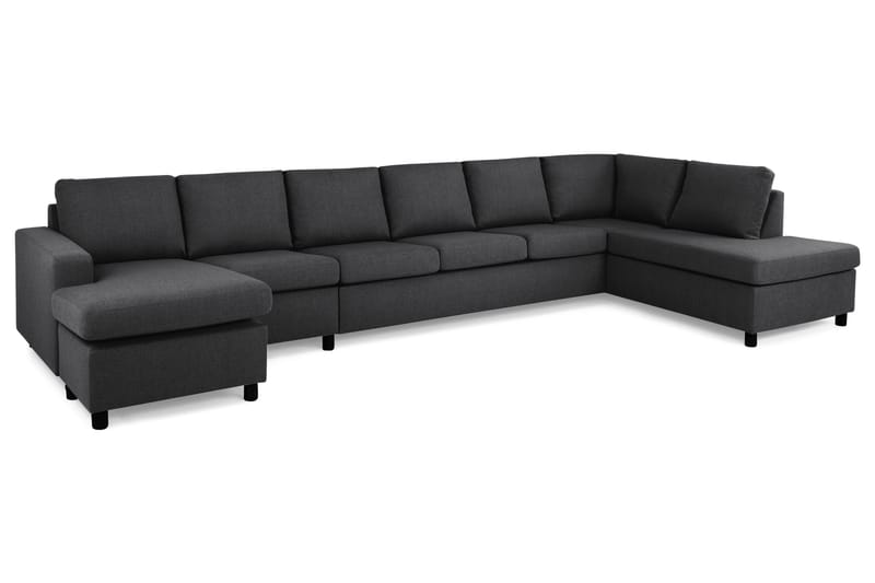 Crazy U-sofa XXL Divan Venstre - Mørkegrå - Møbler - Sofaer - U-sofa