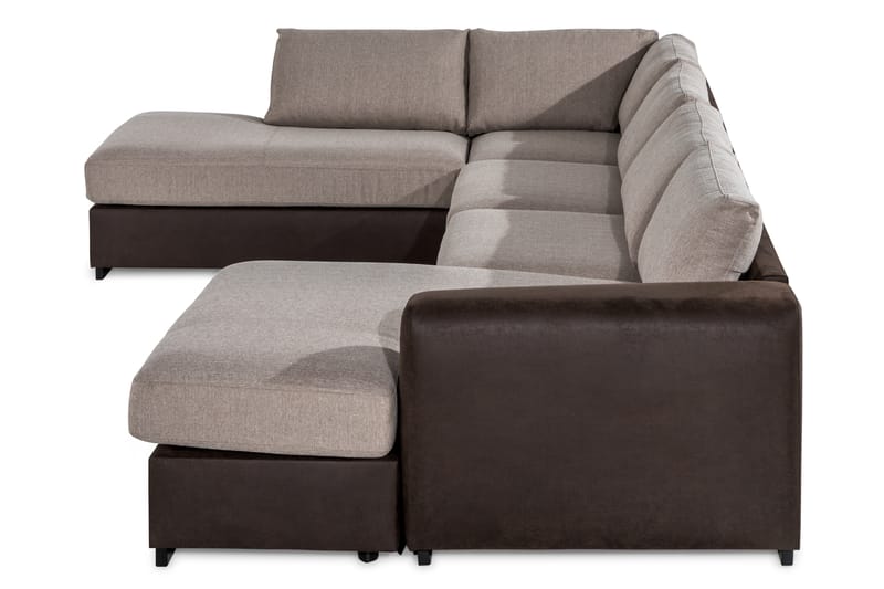 Cuba Stor U Sofa Divan Høyre Sjeselong Venstre - Brun / Beige - Møbler - Sofaer - U-sofa