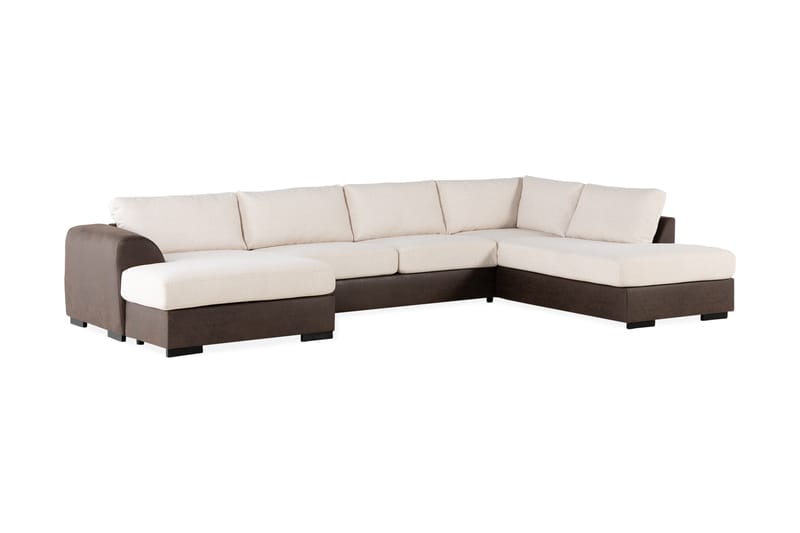 Cuba U-Sofa Divan Venstre - Beige/Brun - Møbler - Sofaer - U-sofa