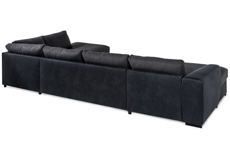 Cuba U-Sofa Divan Venstre - Svart/Grå - Møbler - Sofaer - U-sofa