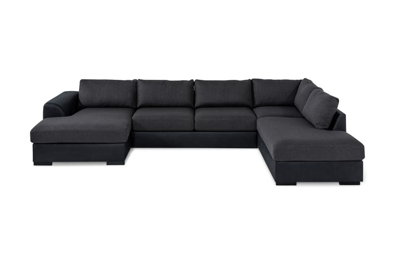 Cuba U-Sofa Divan Venstre - Svart/Grå - Møbler - Sofaer - U-sofa