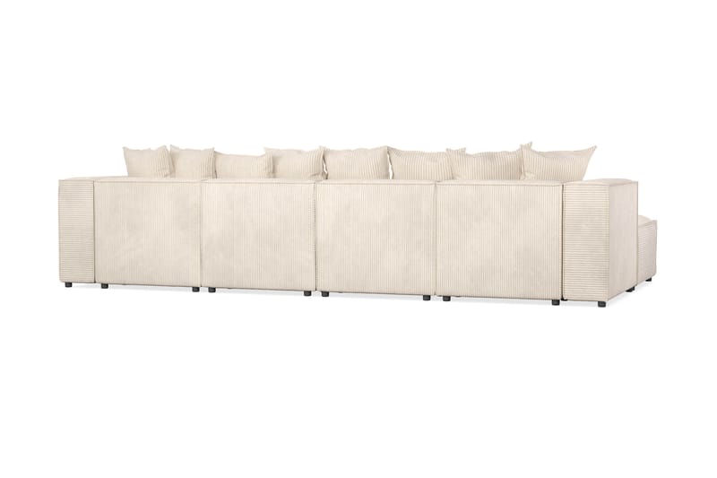 Cubo Dyp Manchester U-Sofa 5-seter Divan Høyre, Sjeselong Høyre - Beige / Lys - Møbler - Sofaer - U-sofa