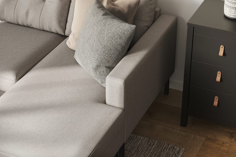 Frillestad 4-seters U-sofa Divan Høyre - Beige - Møbler - Sofaer - U-sofa