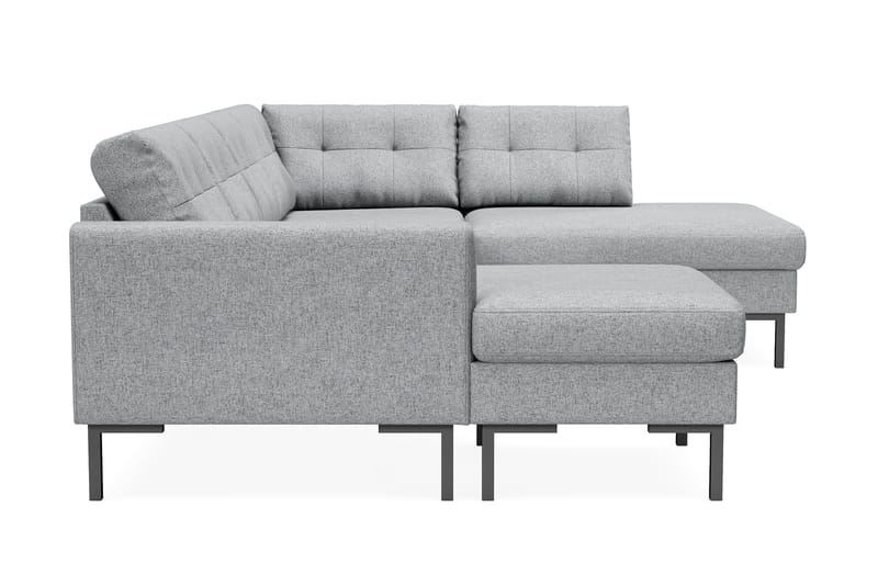 Frillestad 4-seters U-sofa Divan Høyre - Grå - Møbler - Sofaer - U-sofa