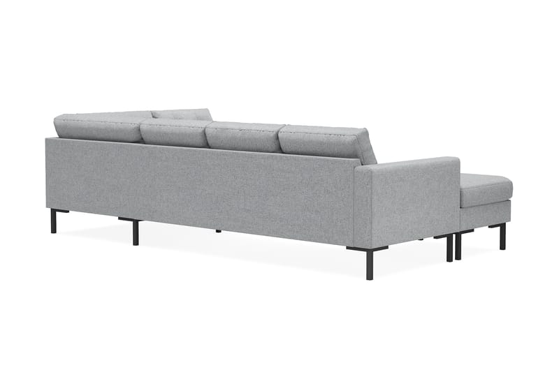 Frillestad 4-seters U-sofa Divan Høyre - Grå - Møbler - Sofaer - U-sofa