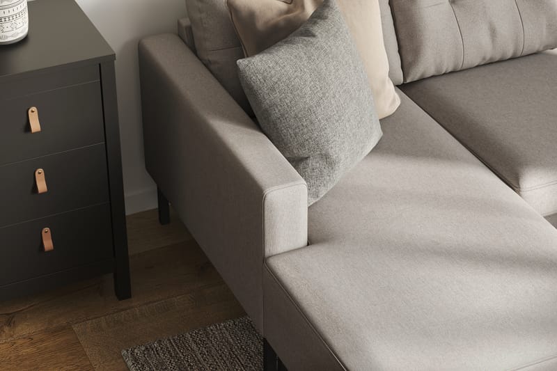 Frillestad 4-seters U-sofa Divan Venstre - Beige - Møbler - Sofaer - U-sofa