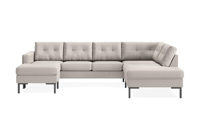 Frillestad 4-seters U-sofa Divan Venstre - Beige - Møbler - Sofaer - U-sofa