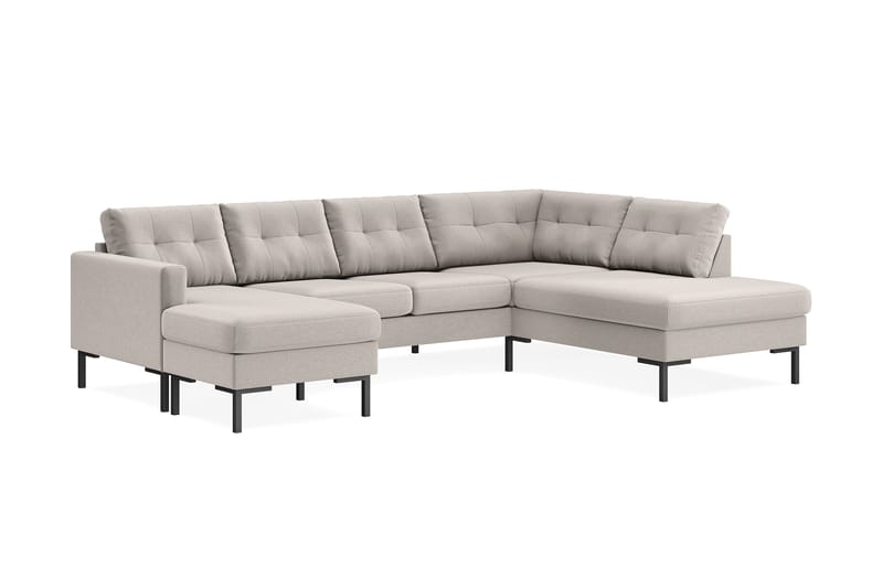 Frillestad 4-seters U-sofa Divan Venstre - Beige - U-sofa