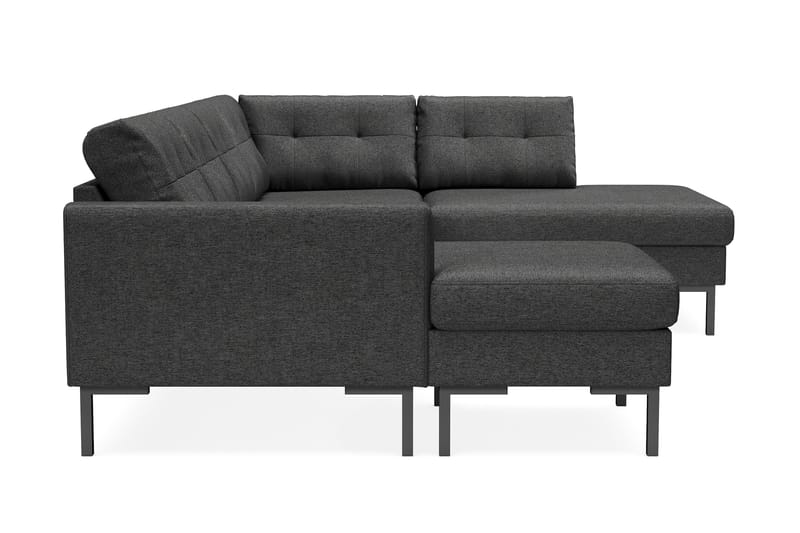 Frillestad 4-seters U-sofa Divan Venstre - Mørkegrå - U-sofa