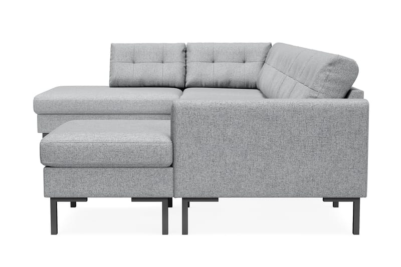 Frillestad 5-seters U-sofa Divan Høyre - Grå - Møbler - Sofaer - U-sofa