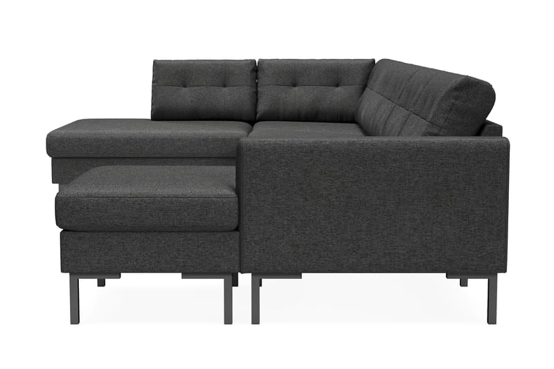 Frillestad 5-seters U-sofa Divan Høyre - Mørkegrå - Møbler - Sofaer - U-sofa