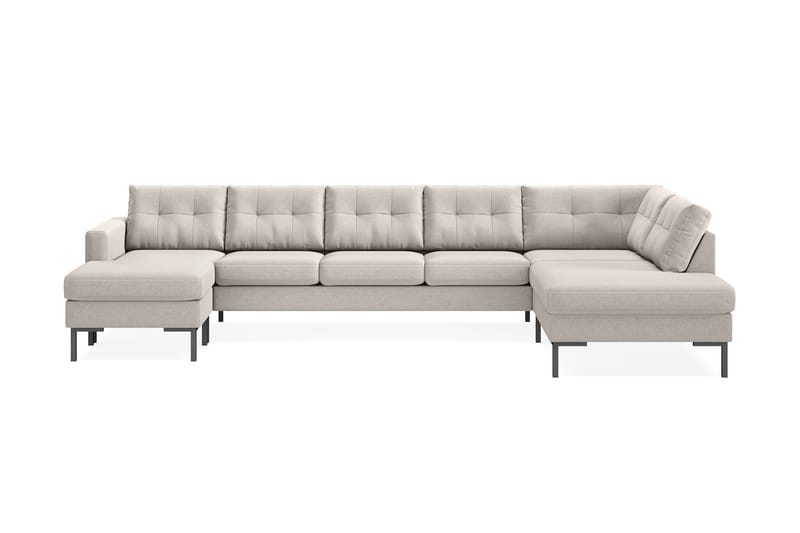 Frillestad 5-seters U-sofa Divan Venstre - Beige - Møbler - Sofaer - U-sofa