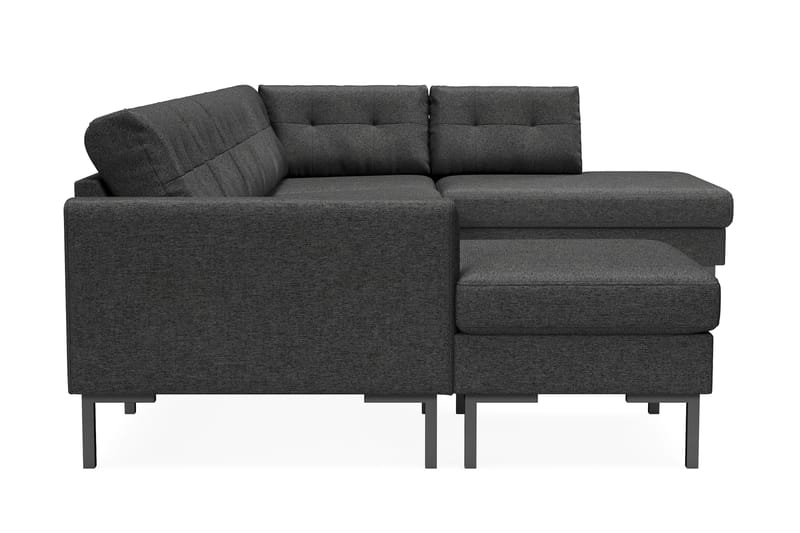 Frillestad 5-seters U-sofa Divan Venstre - Mørkegrå - U-sofa