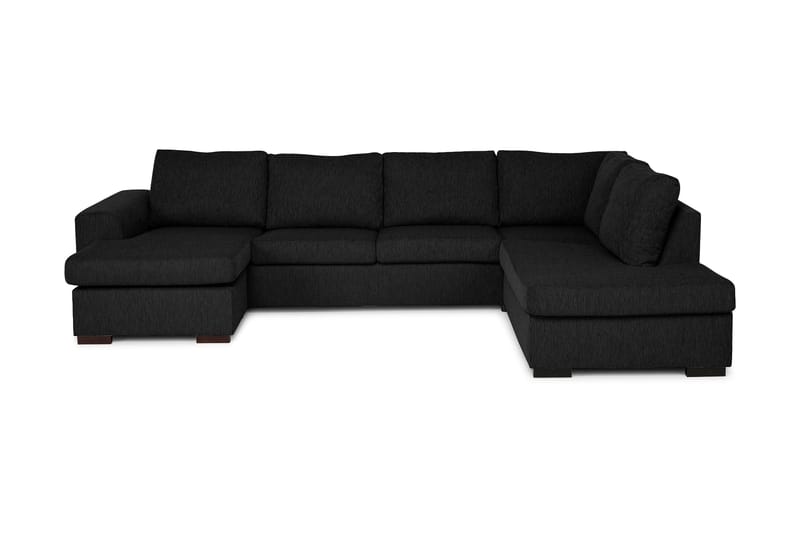 Link U-sofa Large med Divan Venstre - Svart - Møbler - Sofaer - U-sofa