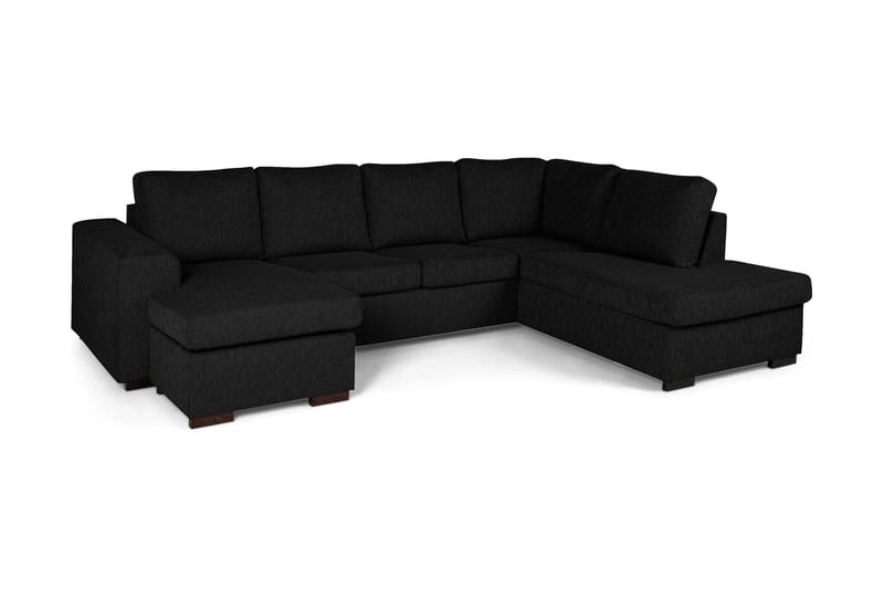 Link U-sofa med Divan Venstre - Svart - Møbler - Sofaer - U-sofa