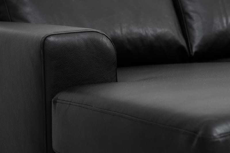 Link U-sofa XL med Divan Venstre Kunstlær - Svart - Møbler - Sofaer - U-sofa