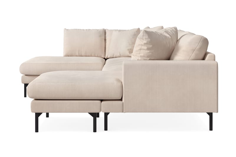 Menard 5-seters Stor U Sofa Manchester Sjeselong Venstre Divan Høyre - Lys Beige - Møbler - Sofaer - U-sofa