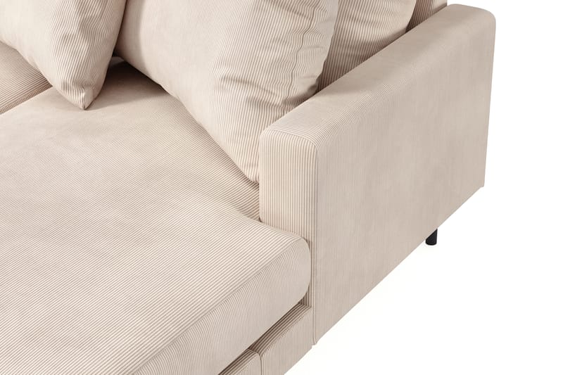 Menard 5-seters Stor U Sofa Manchester Sjeselong Venstre Divan Høyre - Lys Beige - Møbler - Sofaer - U-sofa