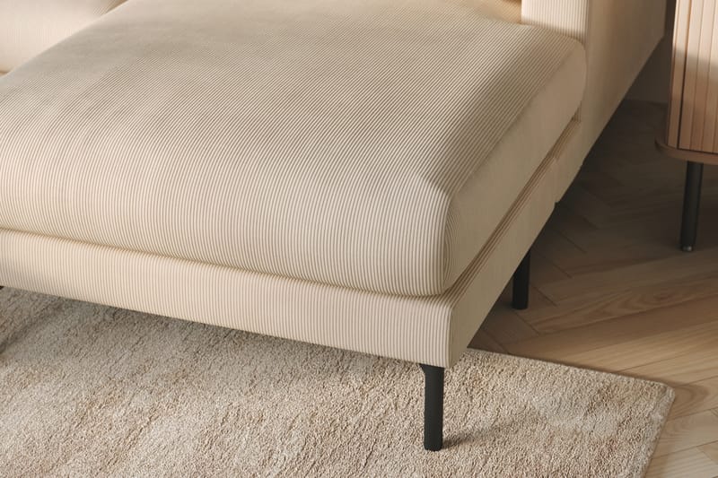 Menard 5-seters Stor U Sofa Manchester Sjeselong Venstre Divan Høyre - Lys Beige - Møbler - Sofaer - U-sofa