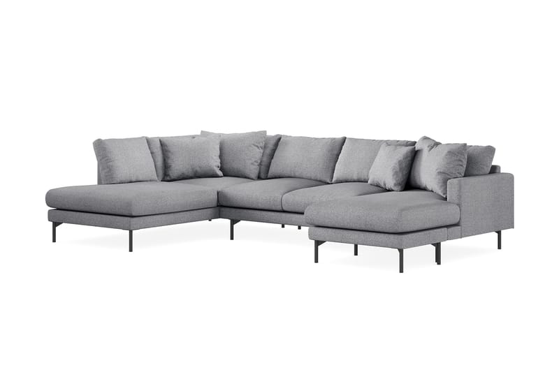 Menard 5-seters U-Sofa - Grå - Møbler - Sofaer - U-sofa