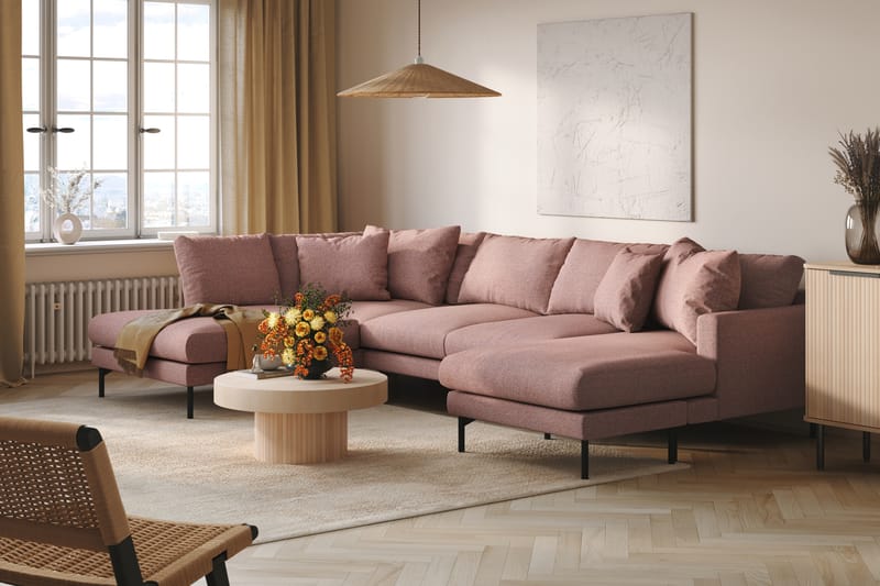 Menard 5-seters U-Sofa - Lilla - Møbler - Sofaer - U-sofa