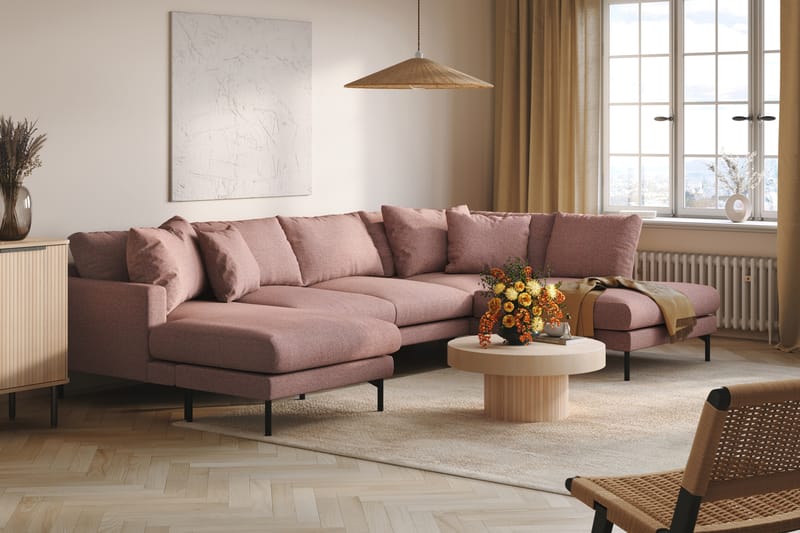 Menard 5-seters U-Sofa - Lilla - Møbler - Sofaer - U-sofa