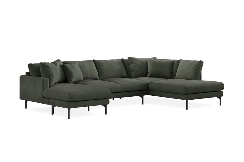 Menard 5-seters U-Sofa - Mørk grønn - Møbler - Sofaer - U-sofa