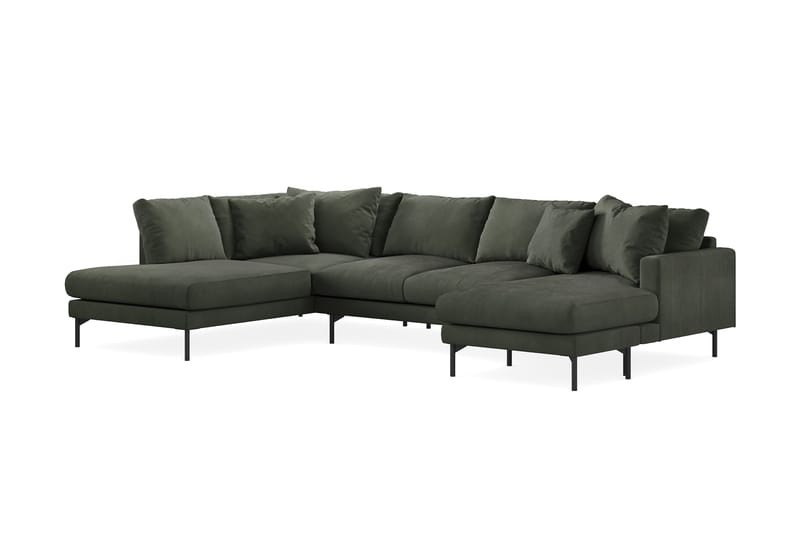 Menard 5-seters U-Sofa - Mørk grønn - Møbler - Sofaer - U-sofa