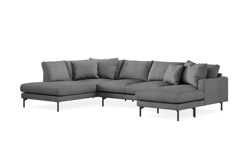 Menard 5-seters U-Sofa - Mørkegrå - Møbler - Sofaer - U-sofa