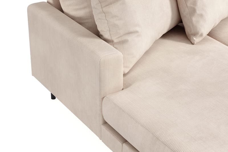 Menard 5-seters U Sofa Manchester 337 cm bred - Lys Beige - Møbler - Sofaer - U-sofa