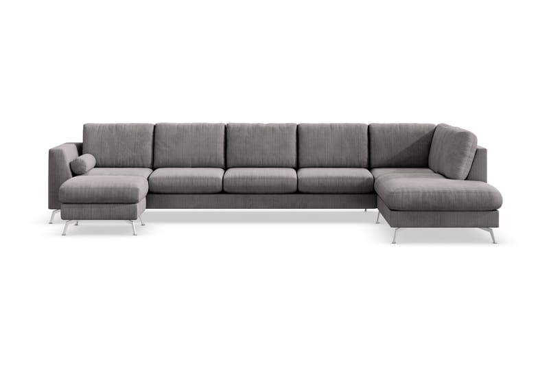 Ocean Lyx U-sofa med Sjeselong Høyre - Mørkegrå - Møbler - Sofaer - U-sofa