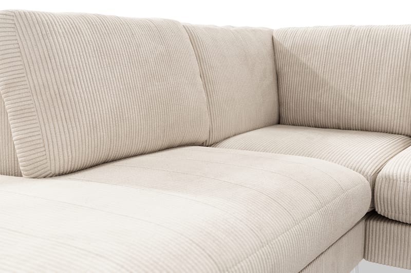 Ocean Lyx U-sofa med Sjeselong Venstre - Beige - Møbler - Sofaer - U-sofa